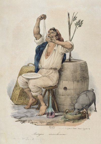 Manger des macaronis - Italian School