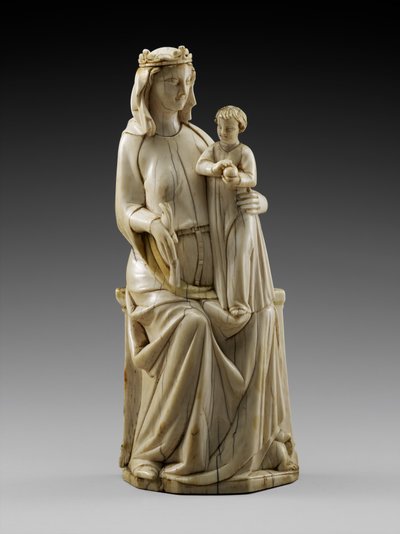 Madone et Enfant en majesté, c.1350-1375 - Italian School