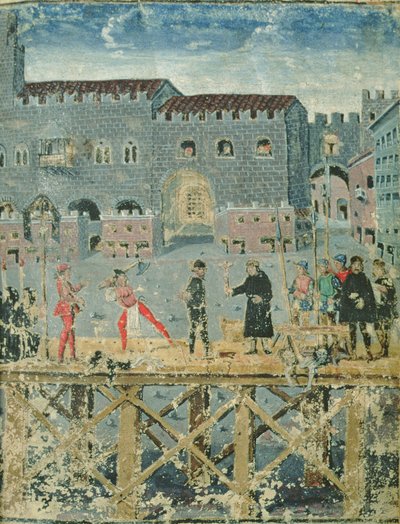 Exécution à Ferrare, du Livre des Condamnés par la Justice - Italian School
