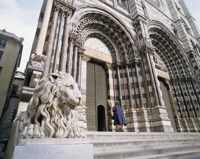 Façade de la cathédrale de San Lorenzo - Italian School