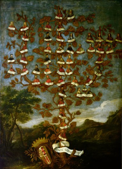 Arbre généalogique de la famille Cornaro - Italian School