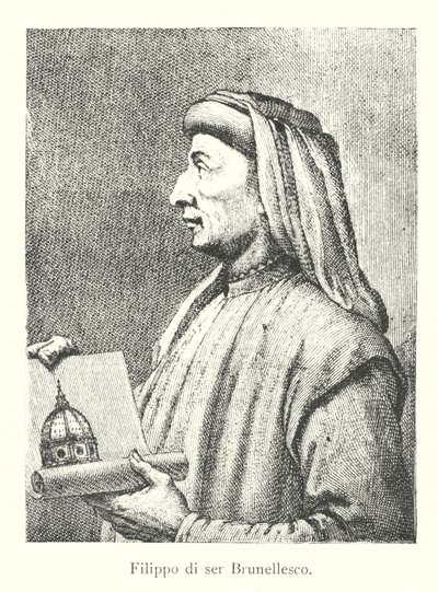 Filippo di ser Brunellesco (gravure) - Italian School