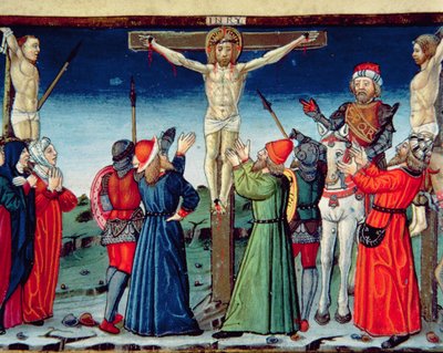 Fol.117v Crucifixion, illustration du 