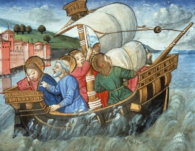 Tempête sur la mer de Tibériade - Italian School