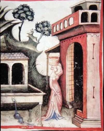 Fol.88v Eau de source, illustration du 