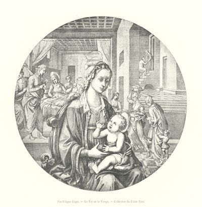 Fra Filippo Lippi, La Vie de la Vierge, Collection du Palais Pitti - Italian School