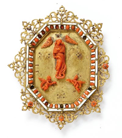 Cadre représentant la Vierge Immaculée, Trapani, milieu du 17e siècle - Italian School