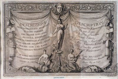 Frontispice du Gabinetto armonico par Filippo Bonanni - Italian School