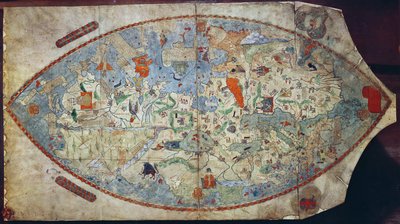 Carte du monde génoise, conçue par Toscanelli - Italian School