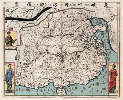 Carte géographique de la Chine d