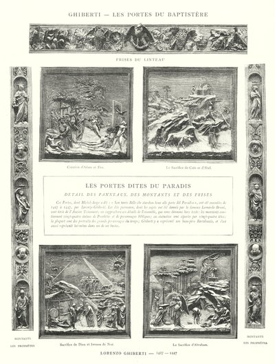 Ghiberti, Les Portes du Baptistere, Lorenzo Ghiberti - Italian School