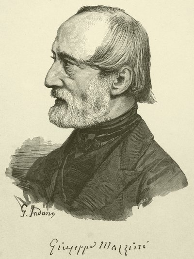 Giuseppe Mazzini (gravure) - Italian School
