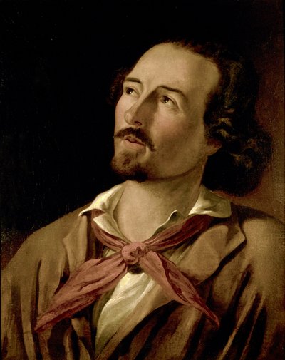 Goffredo Mameli (1827-1849) poète et patriote du Risorgimento italien. Peinture anonyme du XIXe siècle. Museo del Risorgimento Milano - Italian School