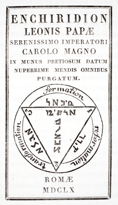 Grimoire du Pape Léon III - Italian School