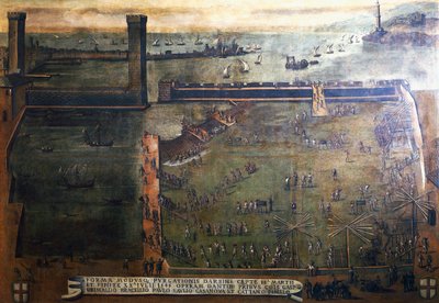 Port de Gênes, peinture, Italie - Italian School