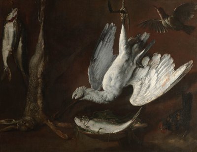 Lièvre, Spatule et Poisson, milieu des années 1600 - Italian School