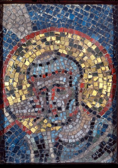 Tête de Saint Ambroise, première moitié du 9ème siècle - Italian School