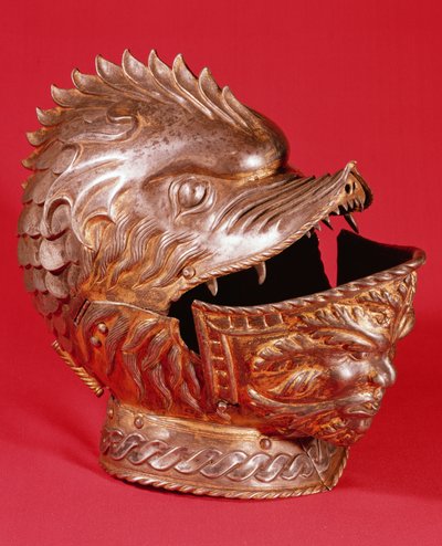 Casque avec le visage d
