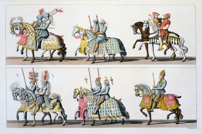 Saint-Empire romain germanique : Participants à un tournoi au château de Luxembourg à l