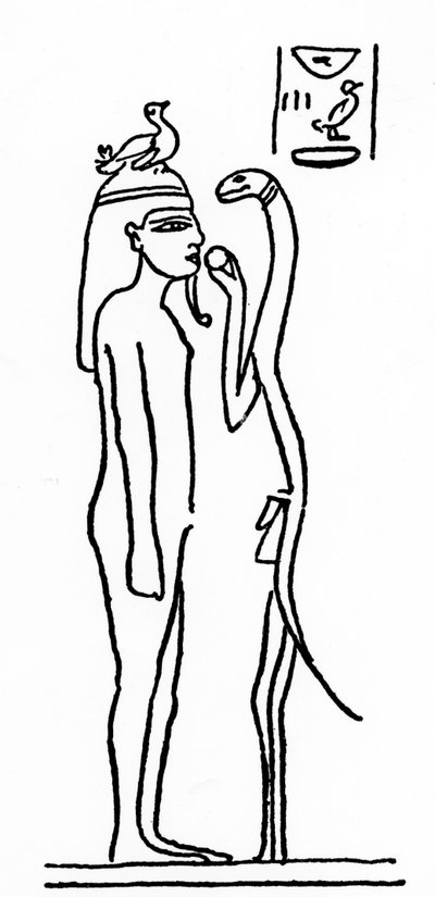 Illustration tirée du Dizionario di mitologia egizia par Rodolfo Vittorio Lanzoni, 1881 - Italian School