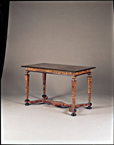 Table incrustée, Rome, vers 1730 - Italian School