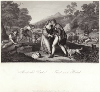 Jacob et Rachel - Italian School