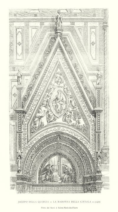 Jacopo della Quercia, La Madonna della Cintola - Italian School