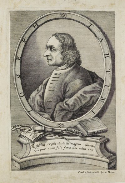 Joseph Tartini, gravé par Carlo Calcinotto (fl.1763), vers 1763 - Italian School