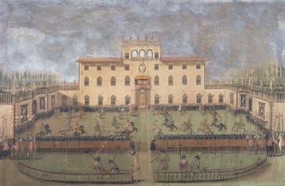 Joute à la Villa Impériale de Poggio a Caiano - Italian School