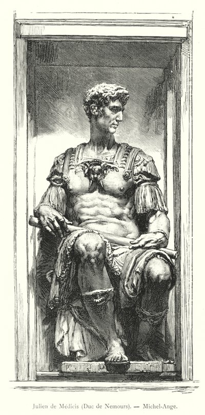 Julien de Médicis, Duc de Nemours, Michel-Ange - Italian School