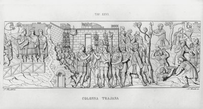 La Colonne Trajane (gravure) - Italian School