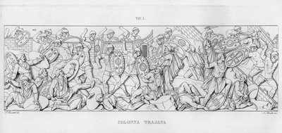 La Colonne Trajane (gravure) - Italian School