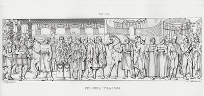 La Colonne Trajane (gravure) - Italian School