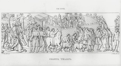 La Colonne Trajane - Italian School