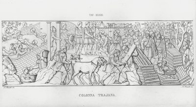 La Colonne Trajane - Italian School