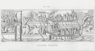 La Colonne Trajane - Italian School