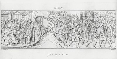 La Colonne Trajane (gravure) - Italian School