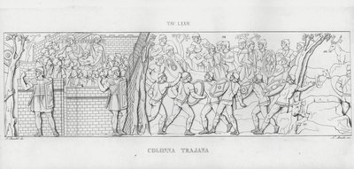 La Colonne Trajane (gravure) - Italian School