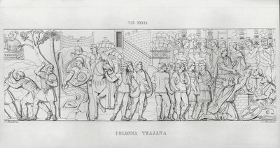 La Colonne Trajane (gravure) - Italian School