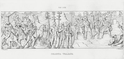 La Colonne Trajane (gravure) - Italian School