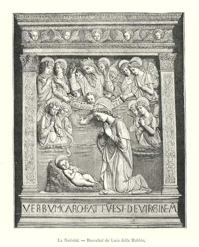 La Nativité, Bas-relief de Luca della Robbia - Italian School