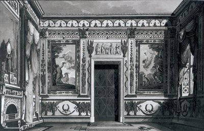 Grand salon grec, de Décorations architecturales par Gaetano Landi, 1810 - Italian School