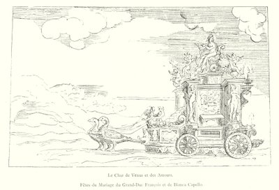 Le Char de Vénus et des Amours, Fêtes du mariage du Grand-Duc François et de Bianca Capello - Italian School