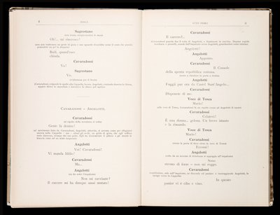Libretto della Tosca par Giacomo Puccini, Édition Ricordi, Italie - Italian School