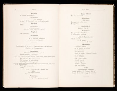 Libretto della Tosca par Giacomo Puccini, Édition Ricordi, Italie - Italian School