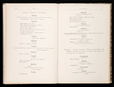 Libretto de Tosca, Édition Ricordi, Italie - Italian School