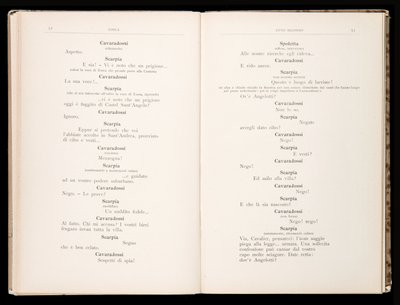Libretto de Tosca, Édition Ricordi, Italie - Italian School