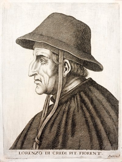Lorenzo di Credi, peintre de la Renaissance italienne (gravure) - Italian School