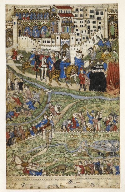 Destruction des Templiers et mort du roi Philippe IV (1268-1314) de France, illustration de 
