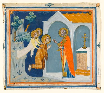 MS McClean folio 201.4 r Sainte Marie-Madeleine, dans le désert autour d